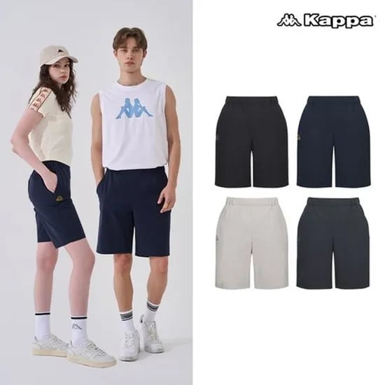 카파 5부 우븐 팬츠