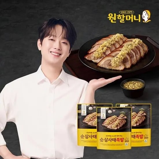 원할머니 순살사태족발 6팩 마늘소스 6팩 새우양념믹스 3팩