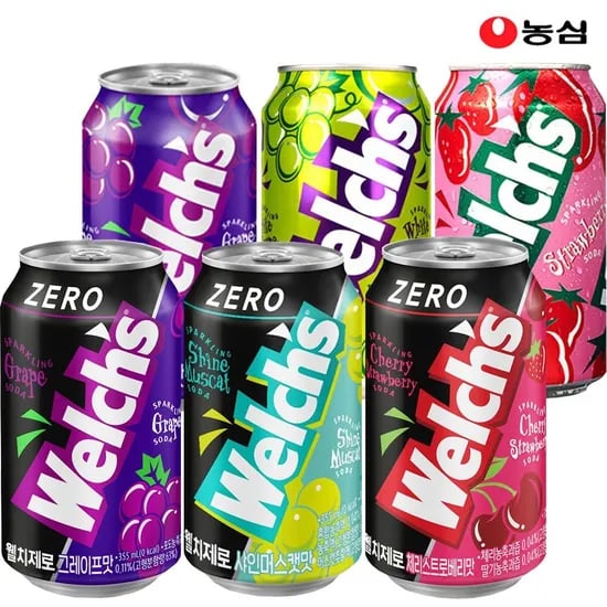웰치 소다 제로 포도 355ml x 48캔
