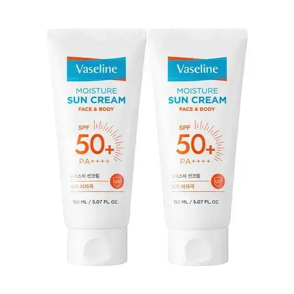 바세린 모이스처 선크림 150ml 2개