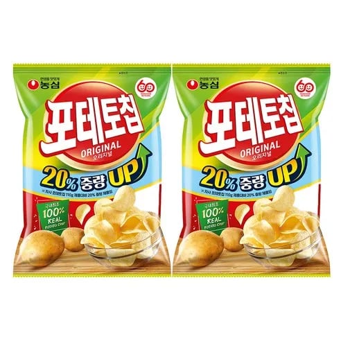 포테토칩 오리지널 2개 132g