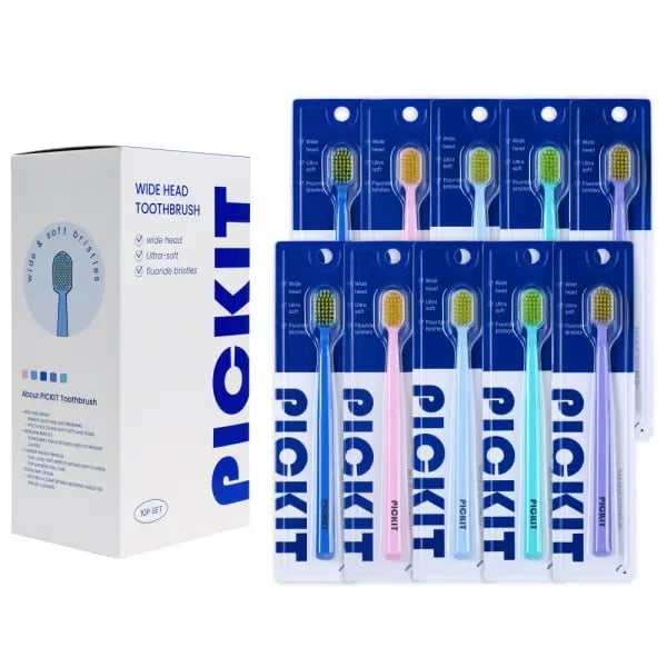 픽킷 와이드 헤드 미세모 칫솔 10개입 2세트