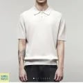 일꼬르소 25SS 카라 반팔니트 블랙, 크림