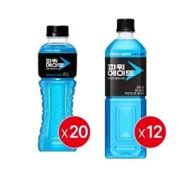 파워에이드 마운틴블라스트 600ml 20개 + 900ml 12개