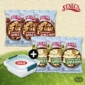 세네카 애플칩 71g 6개 옥소 밀폐용기 1.0L