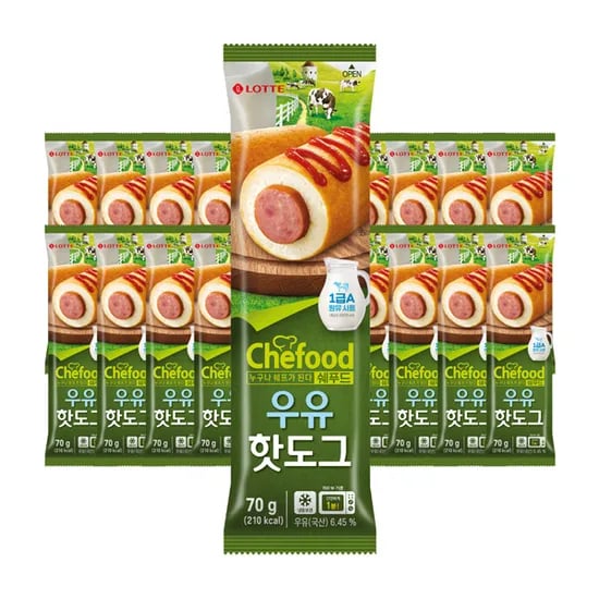 Chefood 우유핫도그 70g 20개