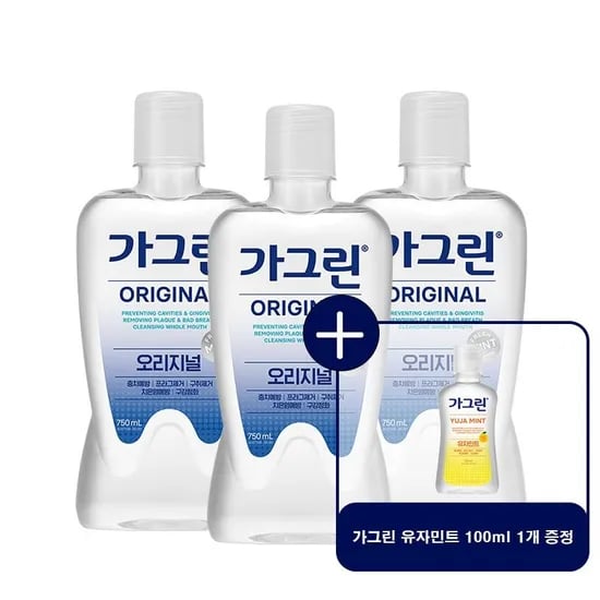 동아제약 가그린 제로 750ml x 3개