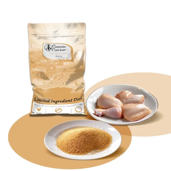 캐닌캐비어 강아지 사료 2kg 2개
