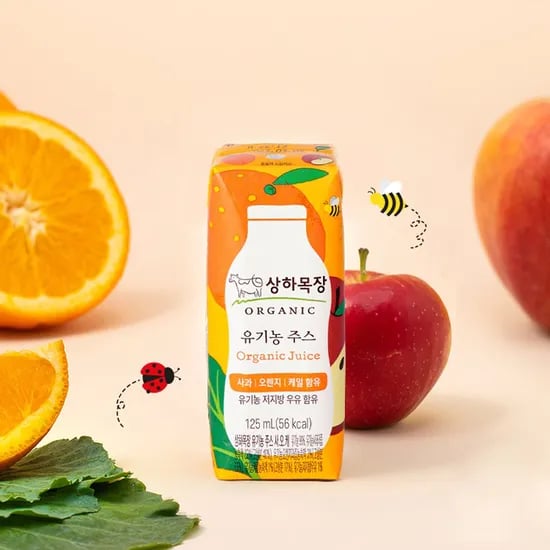 상하목장 유기농주스 3종 125ml x 24개
