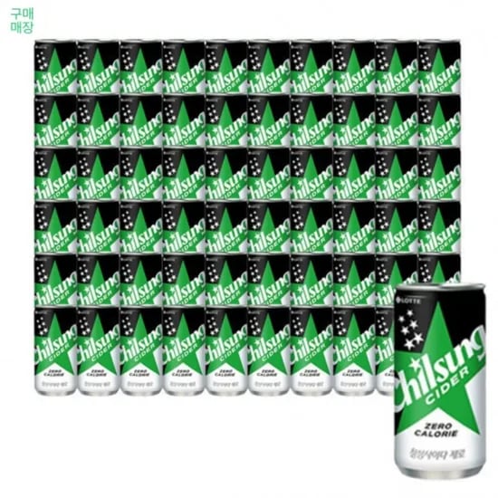 칠성사이다 제로 210ml 60캔