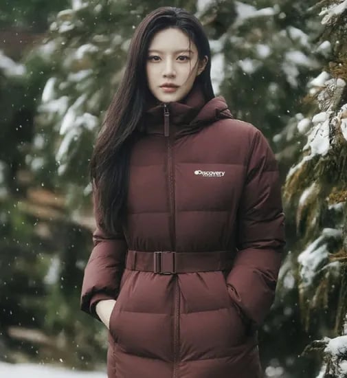 디스커버리 베니아 구스다운 미드패딩