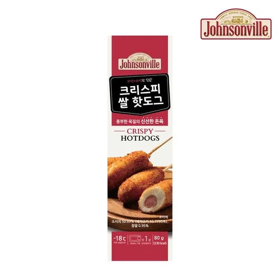 쟌슨빌 크리스피 핫도그 80g 10팩