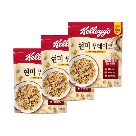 켈로그 현미후레이크 550g 3개
