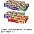 농심 육개장사발면 18개입 김치사발면 6개입