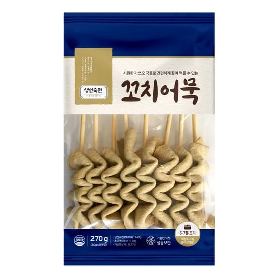 생선숙편 꼬치어묵 8개 4팩 소스 4봉