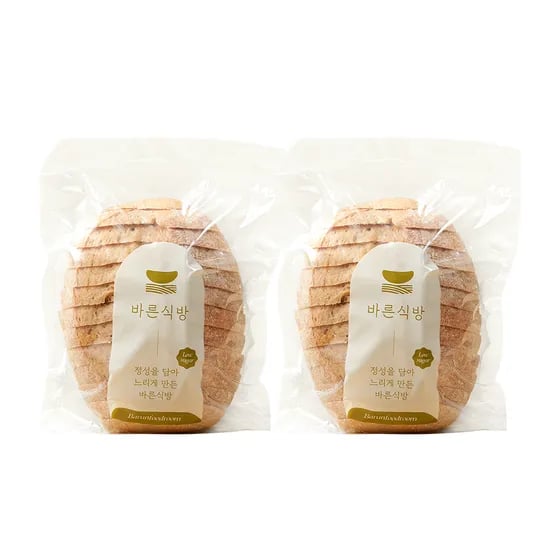 바른식방 저당 통밀 깜빠뉴 400g 2봉