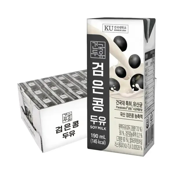 건국 검은콩/고칼슘 두유 190ml 24팩