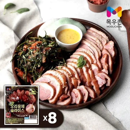 목우촌 오메가3 오리훈제 180g 8팩