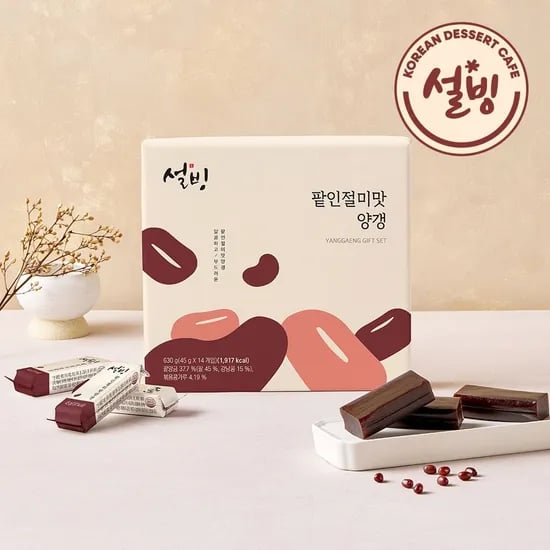 설빙 팥인절미 양갱세트 630g 14개