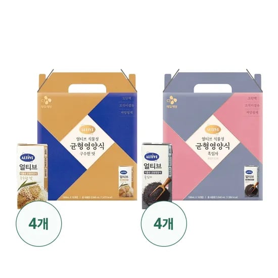 얼티브 균형영양식 2종 8박스*16개