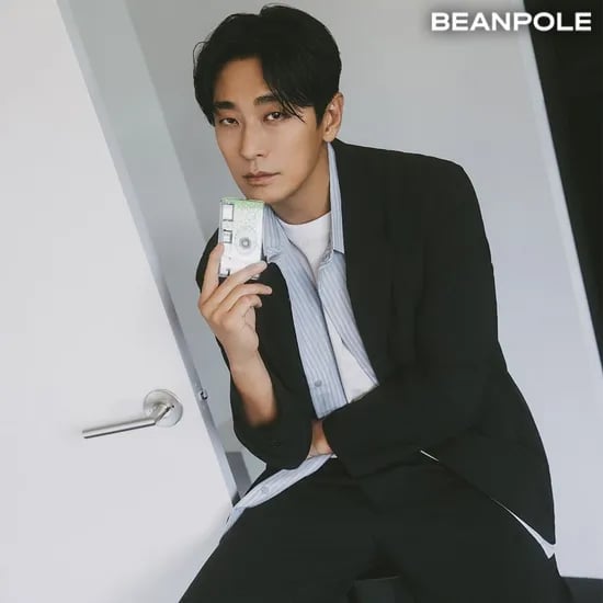 빈폴 멘 수피마코튼 라운드넥 티셔츠 베이지