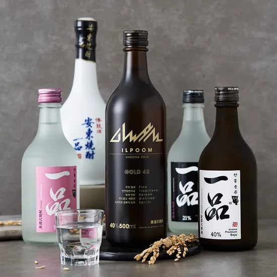 안동소주 일품 40도 50ml*8병