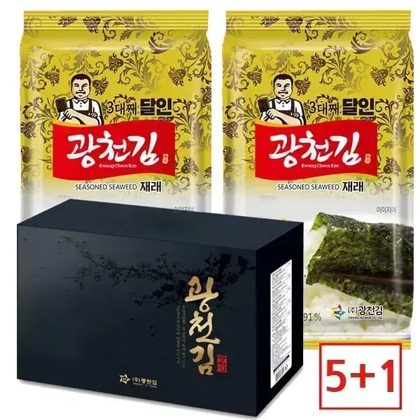 광천김 재래 도시락김 16봉 선물세트