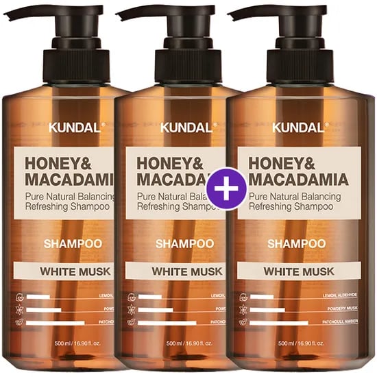 쿤달 허니 앤 마카다미아 네이처 샴푸 500ml x3개