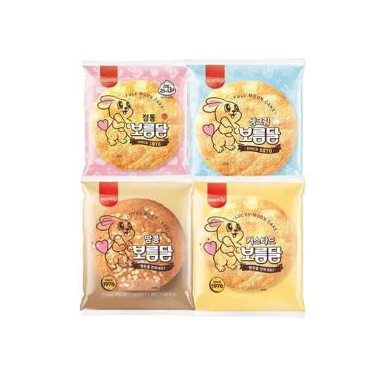 보름달 정통 88g 2봉 생크림 80g 2봉 땅콩 85g 2봉 커스타드 88g 2봉 8봉