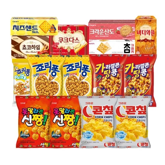 크라운제과 크라운 해피박스 5종 767g 1개