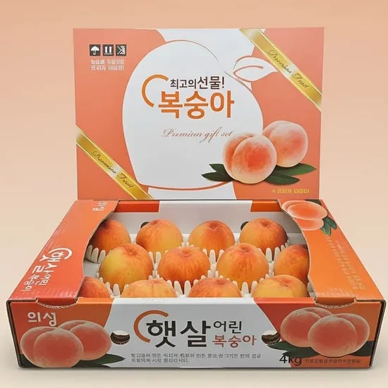 황도 명작 복숭아 선물세트 4kg