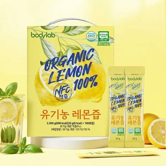 10분러시 바디랩 유기농 레몬즙 20g 100포