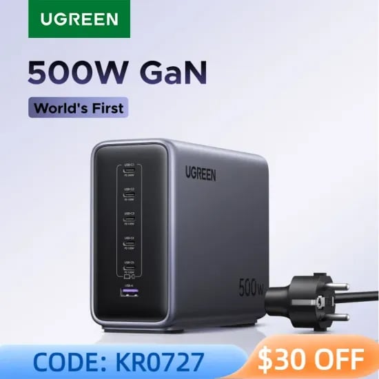 유그린 500W GaN 고속충전기(149.99달러/무료배송)7