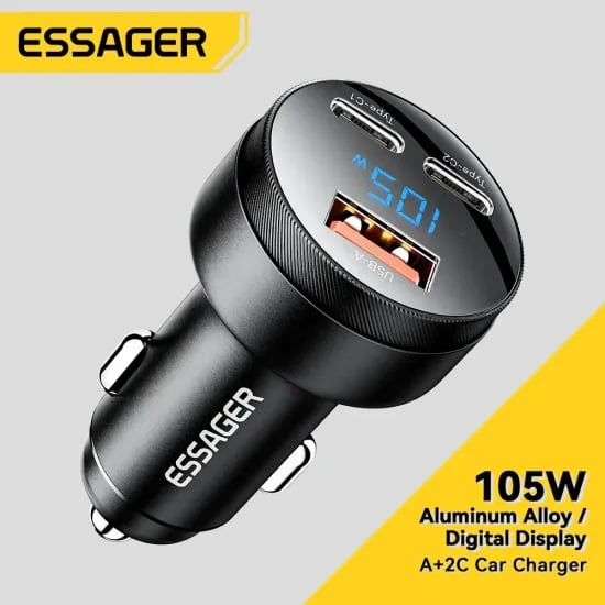 Essager 105W USB 차량용 충전기($7.16/무료)