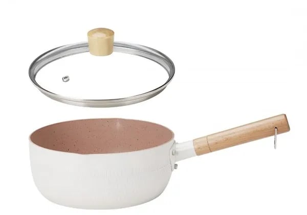 설평 일본식 가정용 밀크팟 20cm 화이트