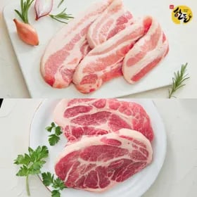 한돈 삼겹살 500g 목살 500g