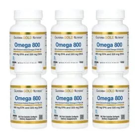 오메가3 피쉬오일 EPA/DHA 800mg 30젤 6개
