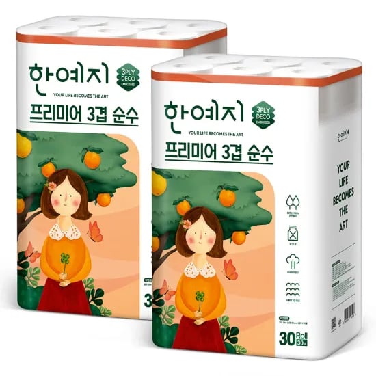 깨끗한나라 순수 오리지널 40m 30롤 1팩(9,452원/무료)