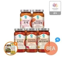 청정원 스파게티소스 8개 스파게티면 250g 2개 파우치소스 100g