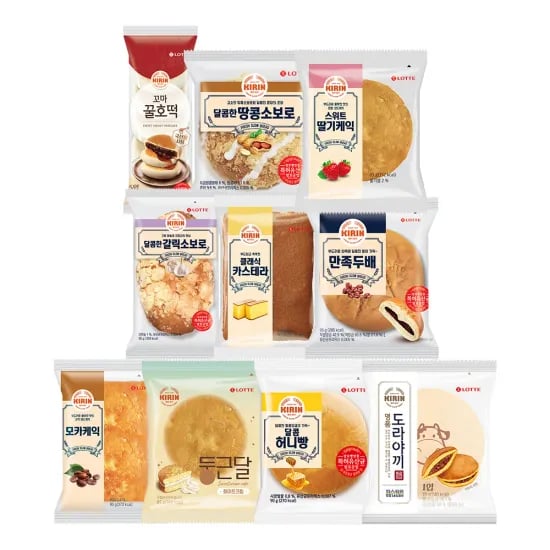 코인딜)기린빵 10종류 10봉지 (7,983원/무료)1