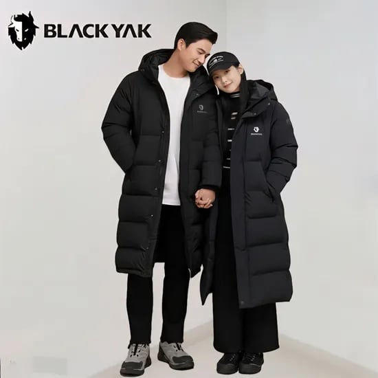 롱패딩 알프벤치다운자켓 블랙야크