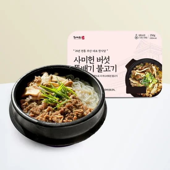 사미헌 버섯 뚝배기 불고기 250g 6팩