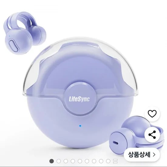 무선 방수 오픈 귀걸이형 블루투스 이어폰 와우