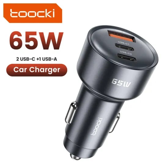 투키 65W 차량용 충전기 PD 35W 고속 충전 아이폰 16 15 14 삼성 S24 AFC USB C 차량용 휴대폰 충전기 샤오미 화웨이 리얼미 호환