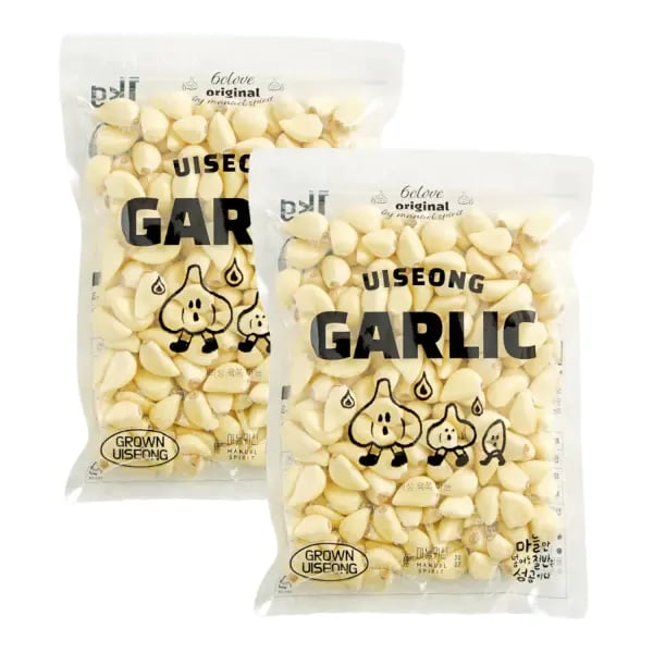 국산 깐마늘 2kg