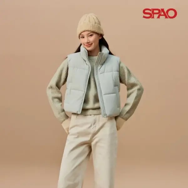 스파오 베이직 푸퍼 패딩