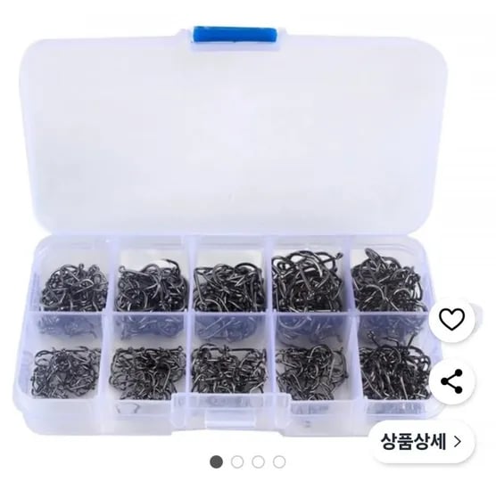 브라브맥 고탄소 강철 띠에 달린 가시형 낚시 바늘 400개