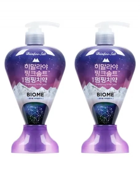 바이옴 브라이트닝 펌핑치약 히말라야핑크솔트 285g 2개