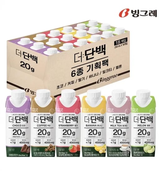 빙그레 더단백 6종 8개