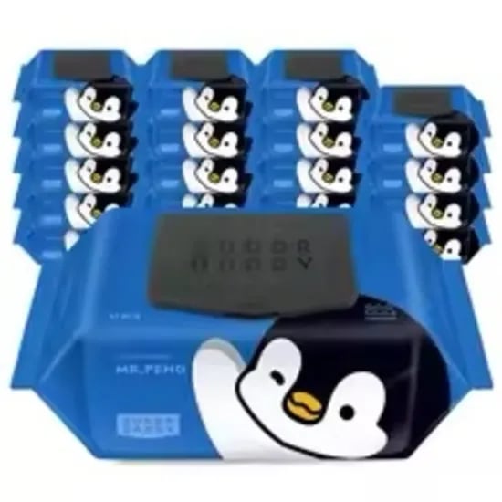 슈퍼대디 미스터펭 77평량 물티슈 70매 20팩